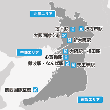 大阪の地図から探す